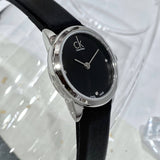 Calvin Klein Minimal Black Dial Black Leather Strap Watch for Women - K3M231CS Buy Now By Calvin Klein
