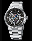 Oris TT1 Engine Date Skeleton Black Dial Silver Steel Strap Watch for Men - 0173377524124-0782408 Buy Now By Oris
