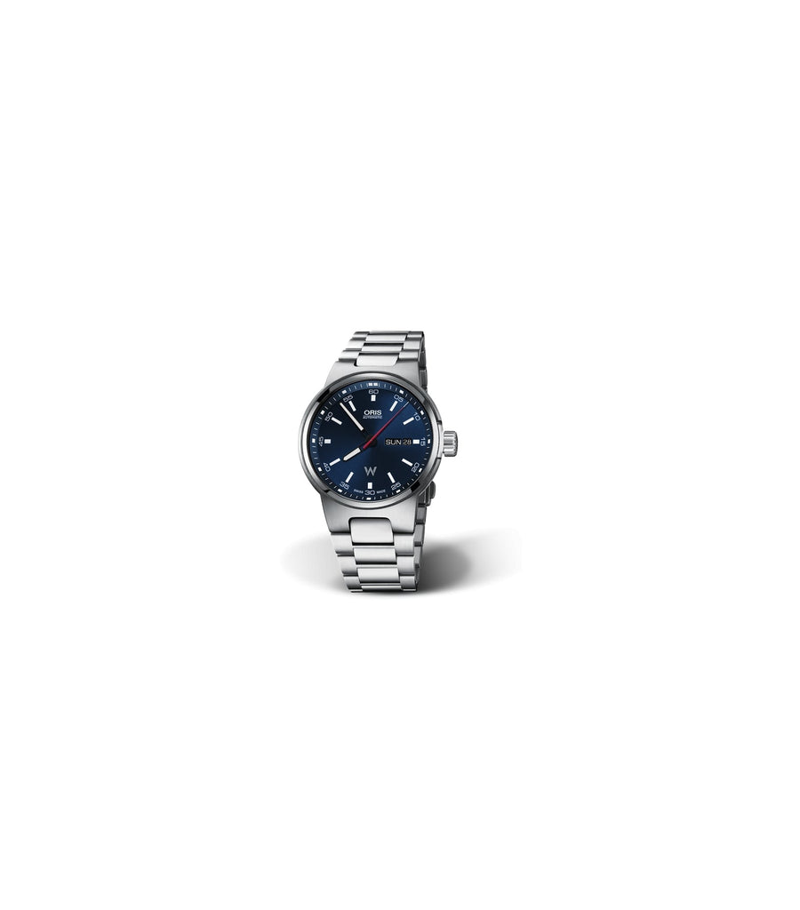 Oris Williams F1 Day Date Blue Dial Silver Steel Strap Watch for Men - 0173577164155-0782450 Buy Now By Oris