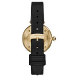 Emporio Armani Arianna Analog Silver Dial Black Leather Strap Watch For Women - AR11200 Buy Now By Emporio Armani