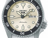 Seiko 5 Sports SKX Automatic Cream Dial Silver Steel Strap Watch For Men - SRPK31K1 Buy Now By Seiko