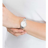 Daniel Wellington Iconic Link White Dial Silver Steel Strap Watch For Women - DW00100207 Buy Now By Daniel Wellington