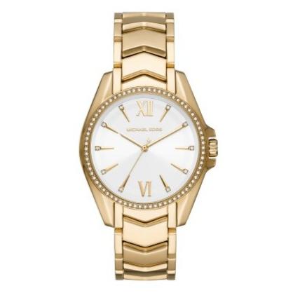 Michael Kors Whitney Three-Hand White Dial Gold Steel Strap Watch For Women - MK6693 Buy Now By Michael Kors