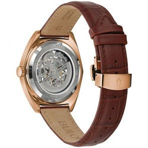 Fossil Vintage Muse Automatic Skeleton Maroon Dial Maroon Leather Strap Watch for Women - ME3137 Buy Now By Fossil