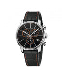 Calvin Klein City Chronograph Black Dial Black Leather Strap Watch for Men - K2G271C1 Buy Now By Calvin Klein