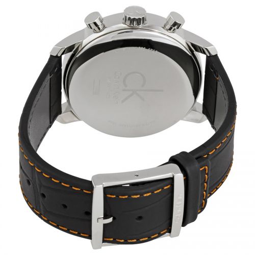 Calvin Klein City Chronograph Black Dial Black Leather Strap Watch for Men - K2G271C1 Buy Now By Calvin Klein
