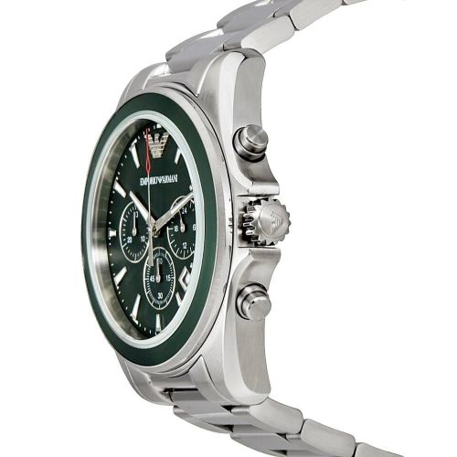 Emporio Armani Sportivo Chronograph Blue Dial Silver Steel Strap Watch For Men - AR6090 Buy Now By Emporio Armani