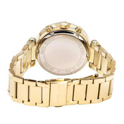 Michael Kors Parker Chronograph Blue Dial Gold Steel Strap Watch For Women - MK6262 Buy Now By Michael Kors