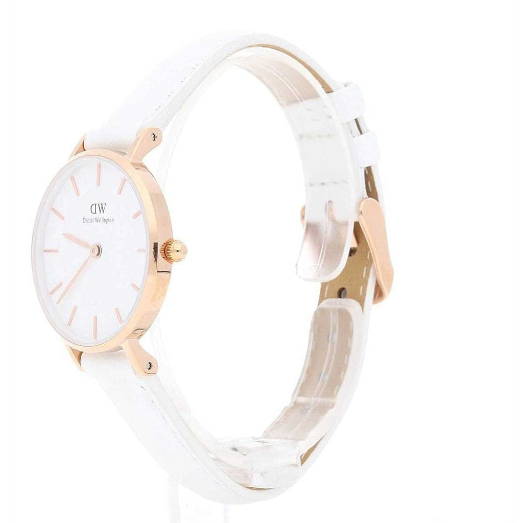 Daniel Wellington Petite White Dial White Leather Strap Watch For Women - DW00100249 Buy Now By Daniel Wellington