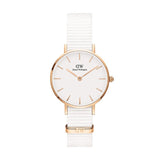 Daniel Wellington Petite Dover Quartz White Dial White NATO Strap Watch For Women - DW001000313 Buy Now By Daniel Wellington