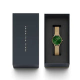 Daniel Wellington Petite Emerald Green Dial Gold Mesh Strap Watch For Women - DW00100481 Buy Now By Daniel Wellington