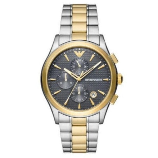 Emporio Armani Paolo Chronograph Grey Dial Two Tone Steel Strap Watch For Men - AR11527 Buy Now By Emporio Armani