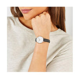 Daniel Wellington Classic Petite Sheffield White Dial Black Leather Strap Watch For Women - DW00100242 Buy Now By Daniel Wellington