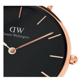 Daniel Wellington Classic Petite Reading Black Dial Black Leather Strap Watch For Women - DW00100167 Buy Now By Daniel Wellington