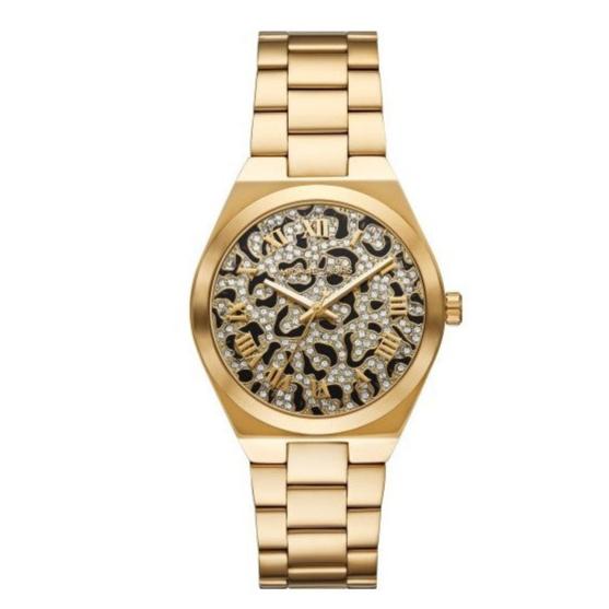 Michael Kors Lennox Three-Hand Gold Dial Gold Steel Strap Watch for Women - MK7500 Buy Now By Michael Kors