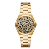 Michael Kors Lennox Three-Hand Gold Dial Gold Steel Strap Watch for Women - MK7500 Buy Now By Michael Kors