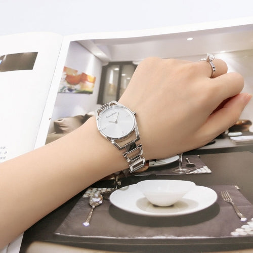 Calvin Klein Dainty Diamonds Silver Dial Sliver Steel Strap Watch for Women - K7L2314T Buy Now By Calvin Klein
