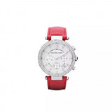 Michael Kors Parker Silver Dial Red Leather Strap Watch for Women - MK2278 Buy Now By Michael Kors