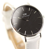 Daniel Wellington Classic Petite Bondi Black Dial White Leather Strap Watch For Women - DW00100284 Buy Now By Daniel Wellington