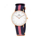 Daniel Wellington Classic Winchester White Dial Three Tone Nylon Strap Watch For Women - DW00100033 Buy Now By Daniel Wellington
