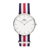 Daniel Wellington Classic Canterbury White Dial Two Tone NATO Strap Watch For Women - DW00100051 Buy Now By Daniel Wellington