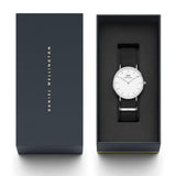Daniel Wellington Classic Cornwall White Dial Black Nylon Strap Watch For Men - DW00100260 Buy Now By Daniel Wellington