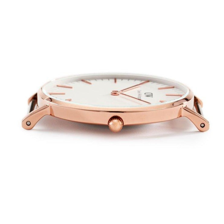 Daniel Wellington Classic Glasgow White Dial Two Tone NATO Strap Watch For Women - DW00100031 Buy Now By Daniel Wellington