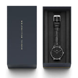 Daniel Wellington Classic Petite Reading Black Dial Black Leather Strap Watch For Women - DW00100179 Buy Now By Daniel Wellington