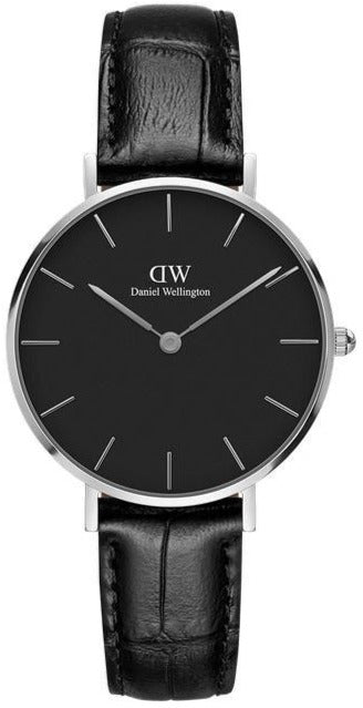 Daniel Wellington Classic Petite Reading Black Dial Black Leather Strap Watch For Women - DW00100179 Buy Now By Daniel Wellington
