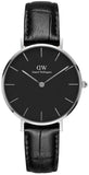 Daniel Wellington Classic Petite Reading Black Dial Black Leather Strap Watch For Women - DW00100179 Buy Now By Daniel Wellington