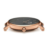 Daniel Wellington Classic Petite Sheffield Black Dial Black Leather Strap Watch For Women - DW00100224 Buy Now By Daniel Wellington