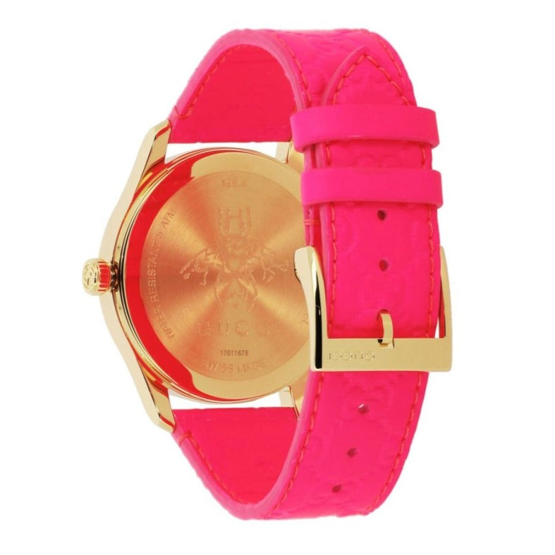 Gucci G Timeless Quartz Pink Dial Pink Leather Strap Watch For Women - YA1264115 Buy Now By Gucci