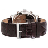 Guess Chronograph Quartz White Dial Brown Leather Strap Watch For Men - W0380G1 Buy Now By Guess