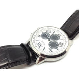Guess Chronograph Quartz White Dial Brown Leather Strap Watch For Men - W0380G1 Buy Now By Guess