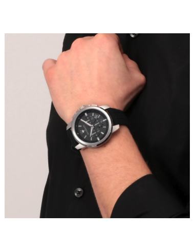 Maserati Successo Chronoraph Black Dial Black Silicon Strap Watch For Men - R8871621014 Buy Now By Maserati