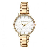 Michael Kors Pyper Three Hand White Dial Gold Steel Strap Watch For Women - MK4666 Buy Now By Michael Kors