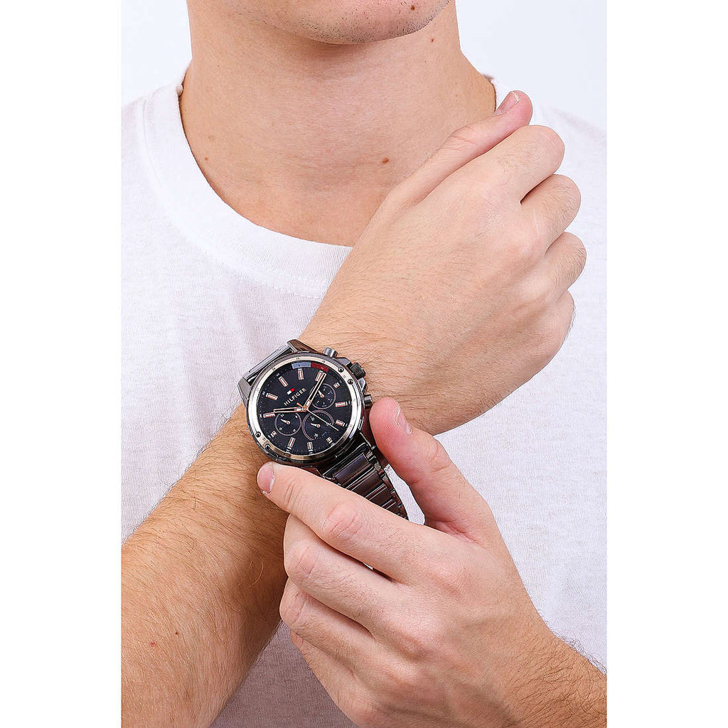 Tommy Hilfiger Mason Grey Dial Grey Steel Strap Watch for Men - 1791790 Buy Now By Tommy Hilfiger