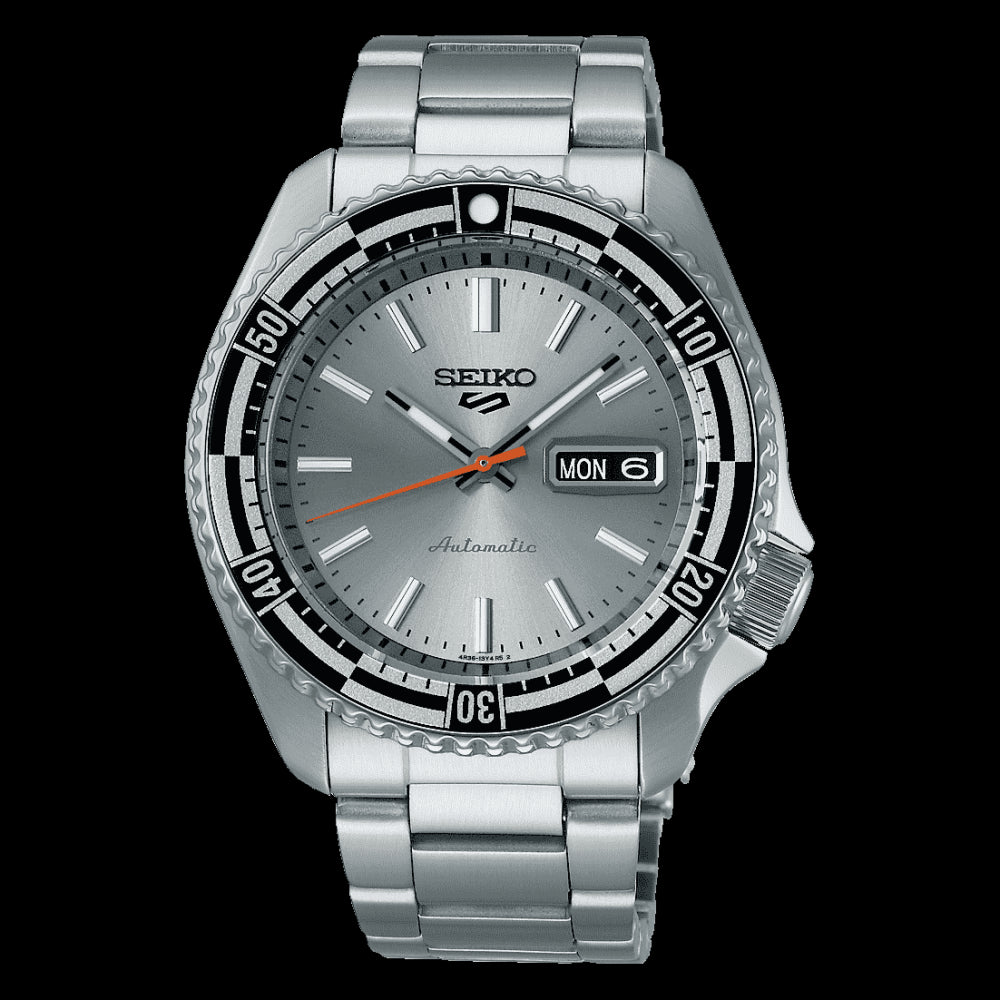Seiko 5 Sports Special Edition Silver Dial Silver Steel Strap Watch For Men - SRPK09K1 Buy Now By Seiko