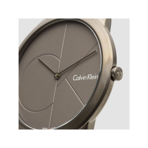 Calvin Klein Minimal Grey Dial Grey Mesh Bracelet Watch for Men - K3M517P4 Buy Now By Calvin Klein
