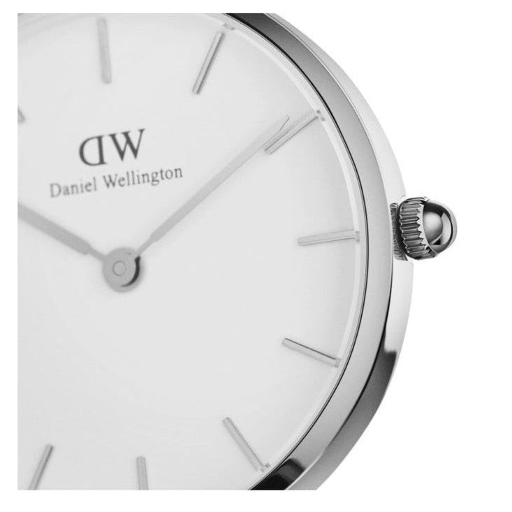 Daniel Wellington Classic Petite Cornwall White Dial Black Nylon Strap Watch For Women - DW00100252 Buy Now By Daniel Wellington