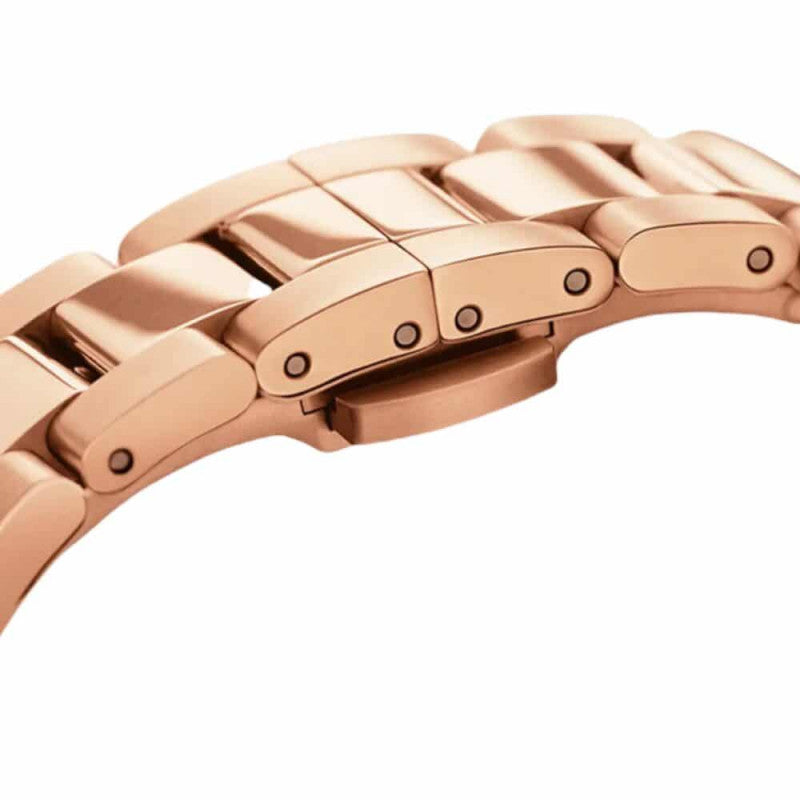 Daniel Wellington Iconic Link Pink Dial Rose Gold Steel Strap Watch For Women - DW00100333 Buy Now By Daniel Wellington