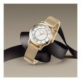 Maserati Epoca Mother of Pearl Dial Yellow Gold Mesh Strap Watch For Women - R8853118502 Buy Now By Maserati