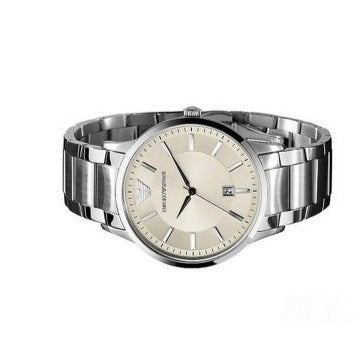 Emporio Armani Classic Quartz White Dial Silver Steel Strap Watch For Men - AR2430 Buy Now By Emporio Armani
