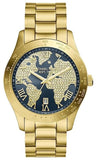 Michael Kors Layton Pave Blue Dial Gold Steel Strap Watch for Women - MK6243 Buy Now By Michael Kors