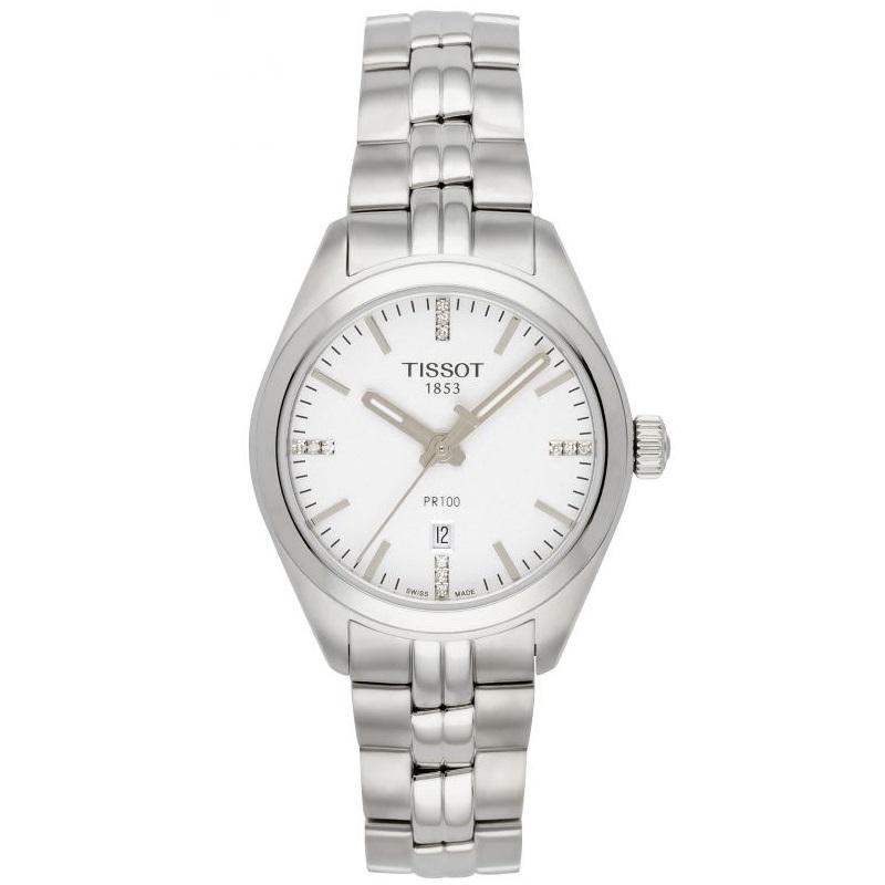Tissot T Classic PR 100 Lady Silver Dial Watch For Women - T101.210.11.036.00 Buy Now By Tissot