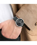 Tommy Hilfiger Brooklyn Black Dial Black Leather Strap Watch for Men - 1791509 Buy Now By Tommy Hilfiger