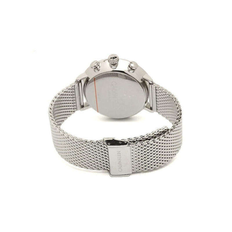 Calvin Klein High Noon Chronograph Black Dial Silver Mesh Bracelet Watch for Men - K8M27121 Buy Now By Calvin Klein