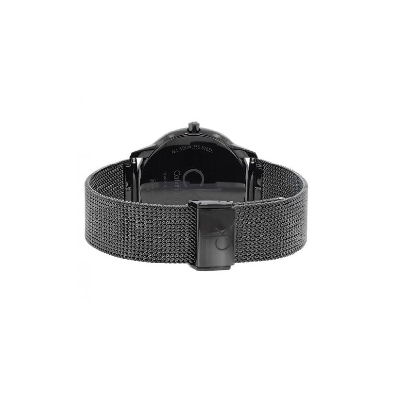 Calvin Klein Minimal Black Dial Black Mesh Bracelet Watch for Men - K3M514B1 Buy Now By Calvin Klein