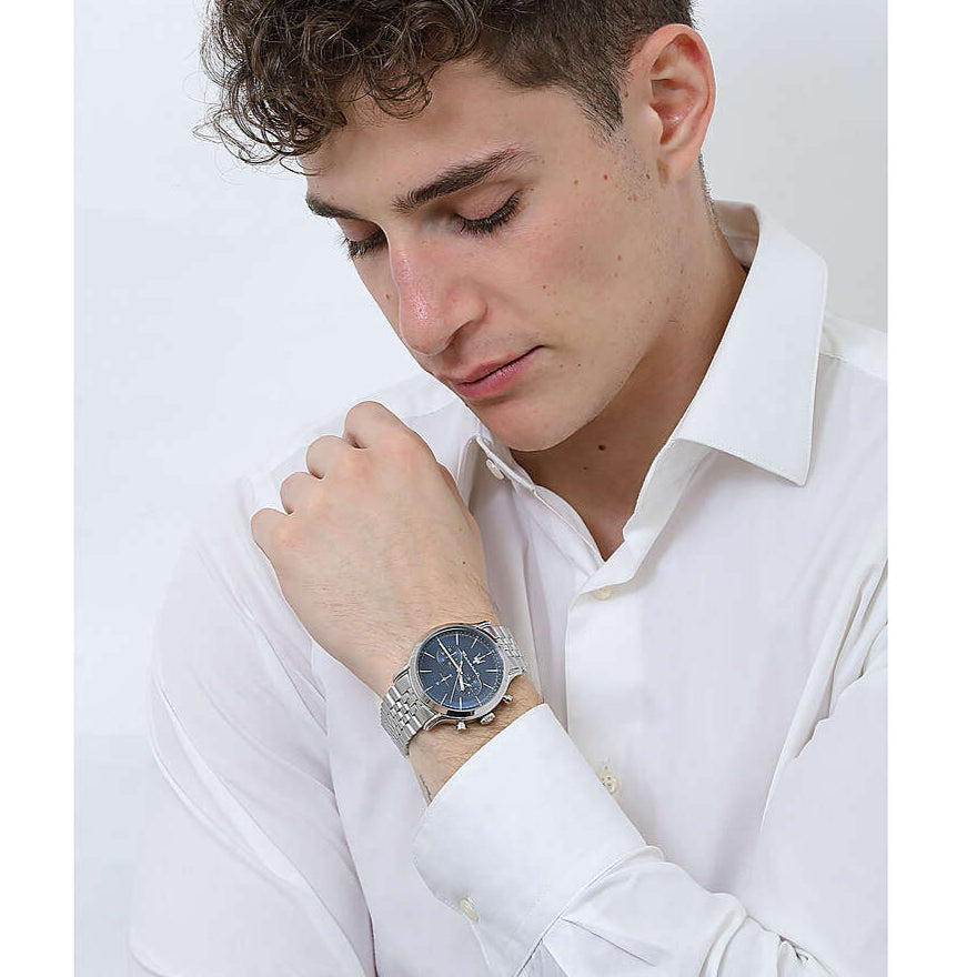 Maserati Epoca Chronograph Blue Dial Silver Steel Strap Watch For Men - R8873618024 Buy Now By Maserati