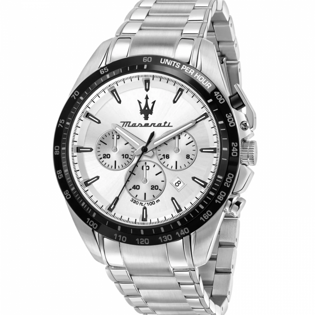 Maserati Traguardo Chronograph Silver Dial Silver Steel Strap Watch For Men - R8873612049 Buy Now By Maserati